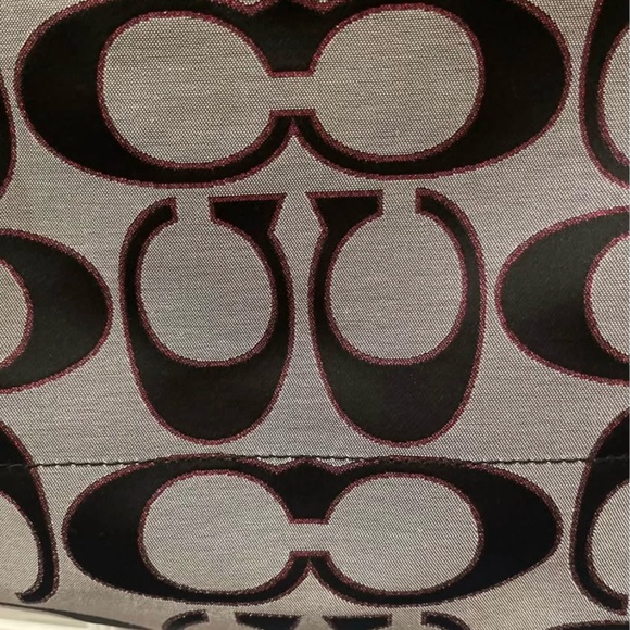 Coach Poppy Metallic Signature Slim Tote - Picture 3 of 5